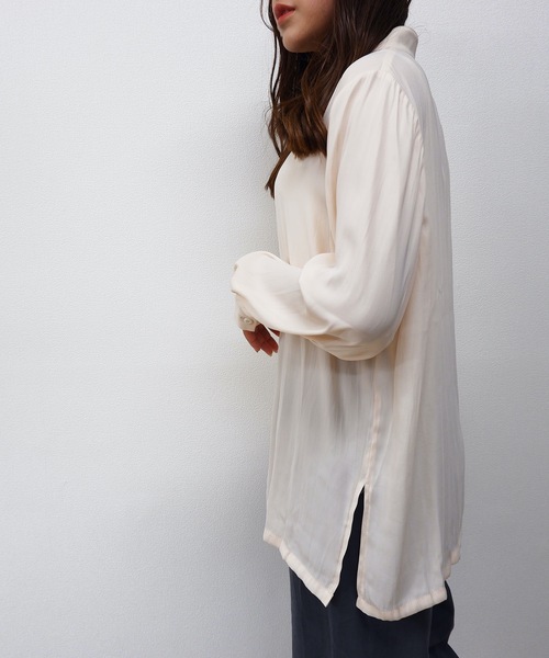 sakishimatokyo（サキシマトーキョー）の「【ZOZO限定】サキシマamp「チャイナデザインブラウス」（シャツ/ブラウス・レディース・ホワイト/ブラック/ダークグリーン/ベージュ・FREE）」の13枚目の写真