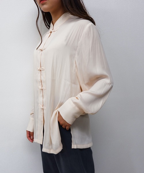 sakishimatokyo（サキシマトーキョー）の「【ZOZO限定】サキシマamp「チャイナデザインブラウス」（シャツ/ブラウス・レディース・ホワイト/ブラック/ダークグリーン/ベージュ・FREE）」の11枚目の写真