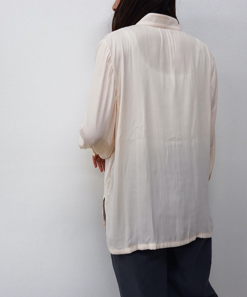 sakishimatokyo（サキシマトーキョー）の「【ZOZO限定】サキシマamp「チャイナデザインブラウス」（シャツ/ブラウス・レディース・ホワイト/ブラック/ダークグリーン/ベージュ・FREE）」の12枚目の写真