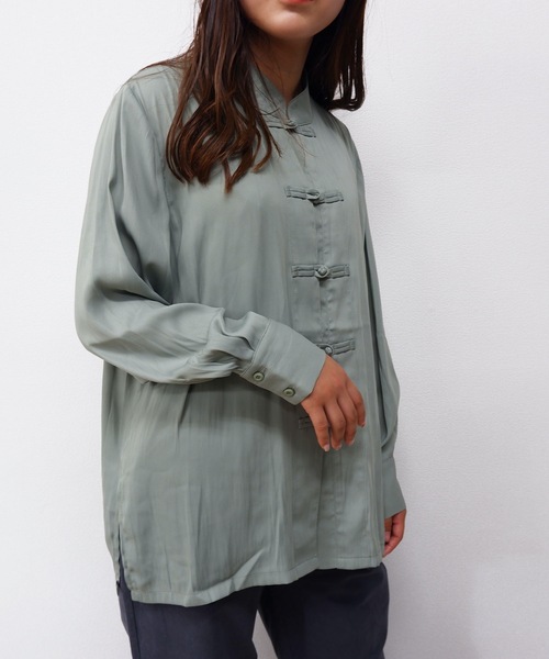 sakishimatokyo（サキシマトーキョー）の「【ZOZO限定】サキシマamp「チャイナデザインブラウス」（シャツ/ブラウス・レディース・ホワイト/ブラック/ダークグリーン/ベージュ・FREE）」の15枚目の写真