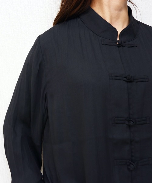 sakishimatokyo（サキシマトーキョー）の「【ZOZO限定】サキシマamp「チャイナデザインブラウス」（シャツ/ブラウス・レディース・ホワイト/ブラック/ダークグリーン/ベージュ・FREE）」の8枚目の写真