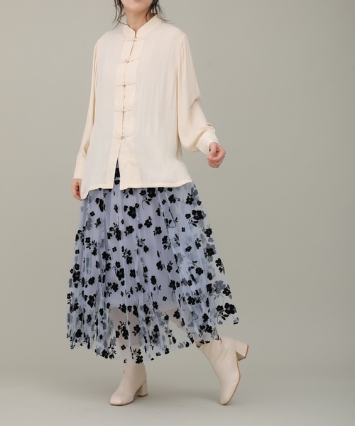 sakishimatokyo（サキシマトーキョー）の「【ZOZO限定】サキシマamp「チャイナデザインブラウス」（シャツ/ブラウス・レディース・ホワイト/ブラック/ダークグリーン/ベージュ・FREE）」の21枚目の写真