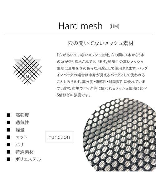 And A(アンドエー)の「LIVERAL リヴェラル / NAKI【M】shoulder tote packable ナキ【Mサイズ】パッカブル 2WAY トートショルダーバッグ メッシュバッグ / L4012(ショルダーバッグ・メンズ・ブラック/ブラック系その他/ブラック系その他2・MEDIUM)」の16枚目の写真