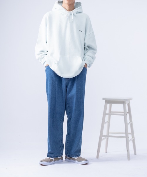 kutir（クティール）の「インサイドアウトロゴ刺繍パーカー（パーカー・メンズ・ホワイト/ベージュ/パープル/ダークブルー・MEDIUM/LARGE）」の5枚目の写真