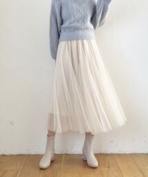 MAJESTIC LEGON | ソフトチュールフレアースカート(スカート)