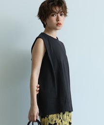 coca（coca） | USAコットン デザインノースリーブカットソー(タンクトップ)