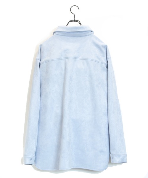 JACKROSE(ジャックローズ)の「JE-フェイクスウェード・CPO-シャツジャケット(ブルゾン・メンズ・ブラック/サックスブルー/ピンク/アイボリー・M/L)」の14枚目の写真