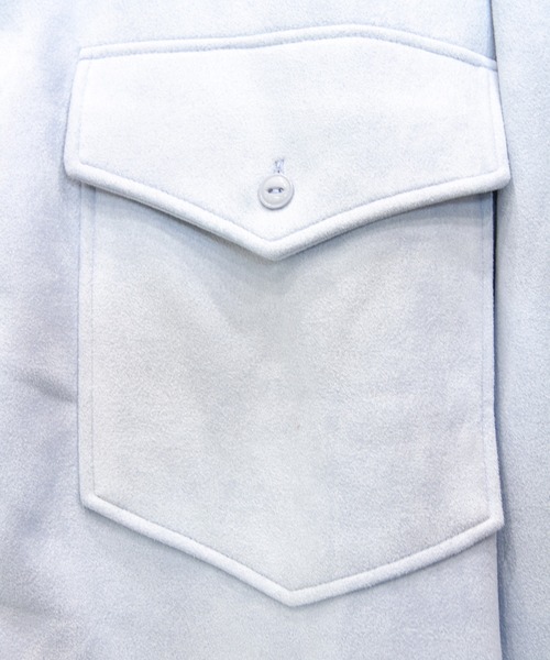 JACKROSE(ジャックローズ)の「JE-フェイクスウェード・CPO-シャツジャケット(ブルゾン・メンズ・ブラック/サックスブルー/ピンク/アイボリー・M/L)」の17枚目の写真