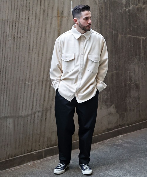 JACKROSE(ジャックローズ)の「JE-フェイクスウェード・CPO-シャツジャケット(ブルゾン・メンズ・ブラック/サックスブルー/ピンク/アイボリー・M/L)」の22枚目の写真