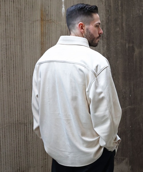 JACKROSE(ジャックローズ)の「JE-フェイクスウェード・CPO-シャツジャケット(ブルゾン・メンズ・ブラック/サックスブルー/ピンク/アイボリー・M/L)」の21枚目の写真