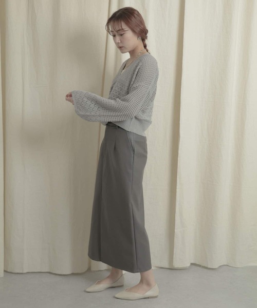 SENSE OF PLACE by URBAN RESEARCH（センスオブプレイスバイアーバンリサーチ）の「【WEB/一部店舗限定】フェイクレザータイトスカート（スカート・レディース・ブラック/ベージュ/グレー/ライトベージュ・ONE）」の10枚目の写真