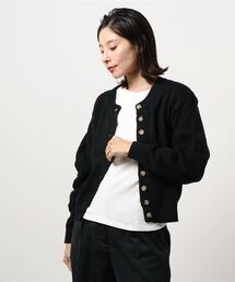 コクーンスリーブニットカーディガン