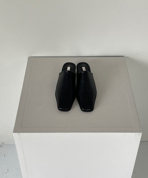 SANSeLF（サンセルフ）の「【SANSeLF】squaretoe rowheel mule sans6（サンダル・レディース・ブラック/グレー・40/38/39/35/36/37）」の4枚目の写真