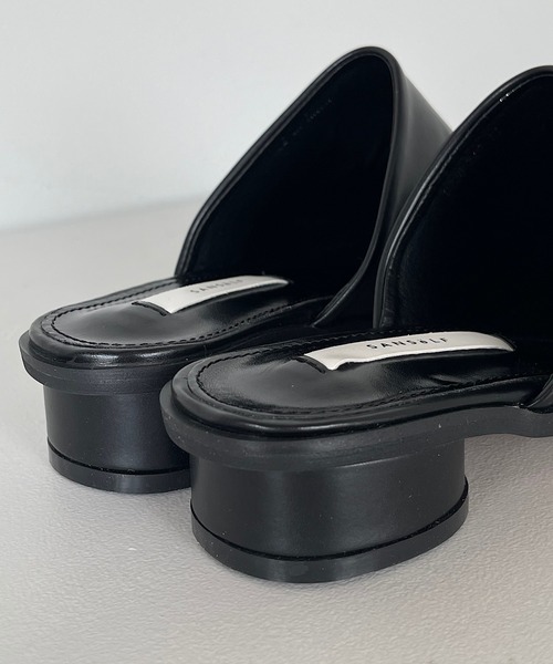 SANSeLF（サンセルフ）の「【SANSeLF】squaretoe rowheel mule sans6（サンダル・レディース・ブラック/グレー・40/38/39/35/36/37）」の8枚目の写真