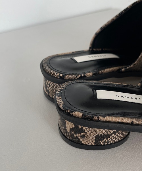 SANSeLF（サンセルフ）の「【SANSeLF】squaretoe rowheel mule sans6（サンダル・レディース・ブラック/グレー・40/38/39/35/36/37）」の11枚目の写真