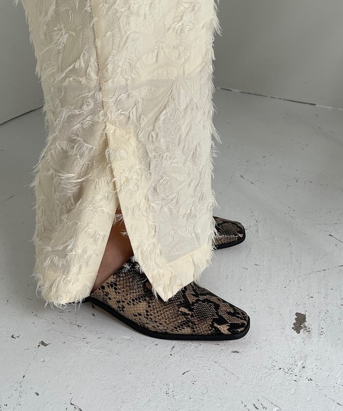 SANSeLF（サンセルフ）の「【SANSeLF】squaretoe rowheel mule sans6（サンダル・レディース・ブラック/グレー・40/38/39/35/36/37）」の13枚目の写真