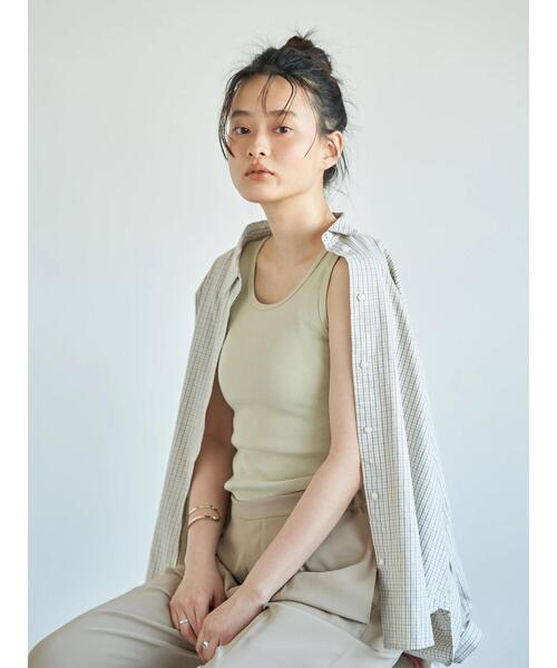 AMERICAN HOLIC（アメリカンホリック）の「テレコタンクトップ1　＊（タンクトップ・レディース・ブルー/ブラック/その他7/ミント/オフホワイト・M/L）」の13枚目の写真