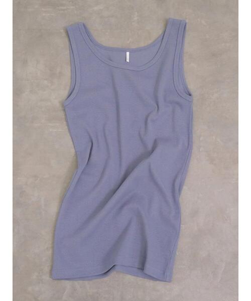 AMERICAN HOLIC（アメリカンホリック）の「テレコタンクトップ1　＊（タンクトップ・レディース・ブルー/ブラック/その他7/ミント/オフホワイト・M/L）」の14枚目の写真