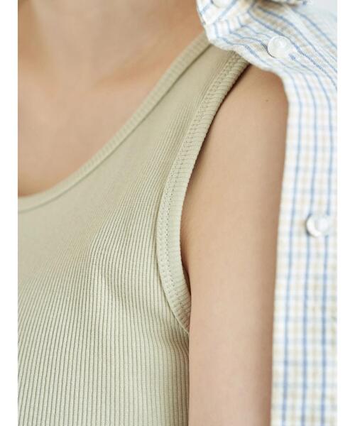 AMERICAN HOLIC（アメリカンホリック）の「テレコタンクトップ1　＊（タンクトップ・レディース・ブルー/ブラック/その他7/ミント/オフホワイト・M/L）」の16枚目の写真