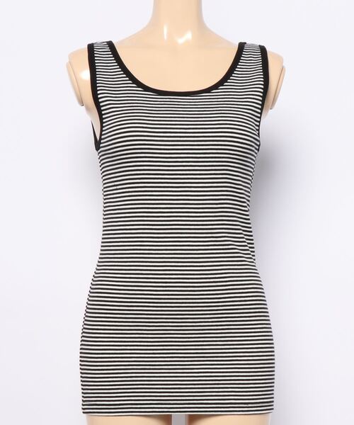 AMERICAN HOLIC（アメリカンホリック）の「テレコタンクトップ1　＊（タンクトップ・レディース・ブルー/ブラック/その他7/ミント/オフホワイト・M/L）」の6枚目の写真