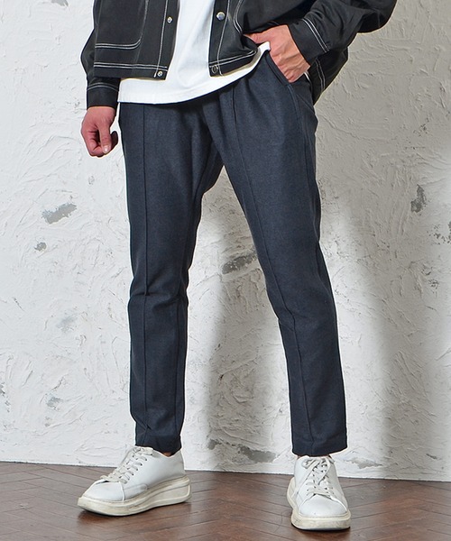 JOKER（ジョーカー）の「【JOKER】カルゼ素材ピンタックスラックス（スラックス・メンズ・チャコール/ブラック/ブラウン/ネイビー・L/XL/M）」の3枚目の写真