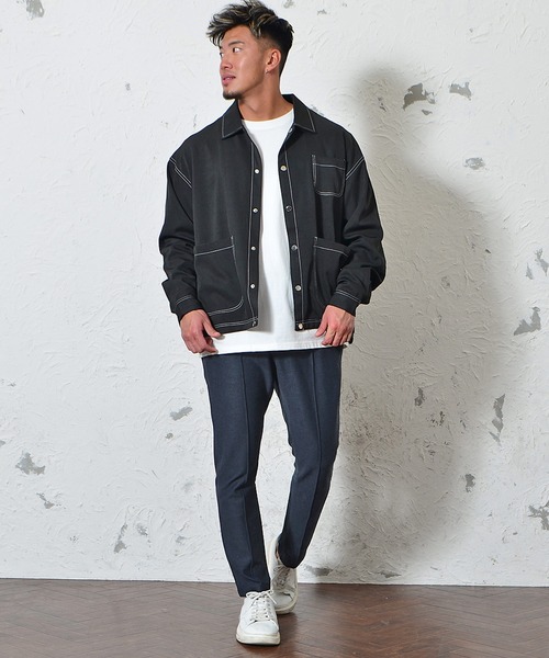 JOKER（ジョーカー）の「【JOKER】カルゼ素材ピンタックスラックス（スラックス・メンズ・チャコール/ブラック/ブラウン/ネイビー・L/XL/M）」の11枚目の写真