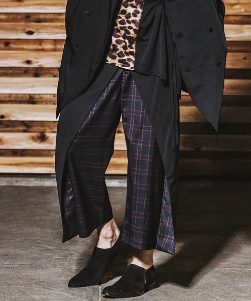 NO ID.（ノーアイディ）の「【NO ID.】Wrap Baggy Pants / ラップ バギー パンツ（その他パンツ・メンズ・ブラック/ストライプ/チェック・1/2/3）」の3枚目の写真