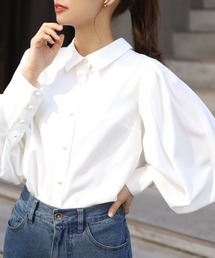 one after another NICE CLAUP | パールボタンブラウス(シャツ/ブラウス)