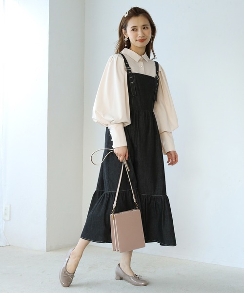 one after another NICE CLAUP(ワンアフターアナザーナイスクラップ)の「パールボタンブラウス(シャツ/ブラウス・レディース・ベージュ/オフホワイト/アイボリー/ストライプ・FREE)」の22枚目の写真