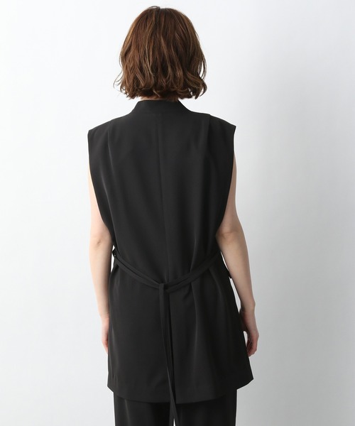 A part by（アパートバイ）の「Po/Vノーカラーベスト　938548（ベスト・レディース・ブラック/アイボリー/グレー系その他5・FREE）」の6枚目の写真