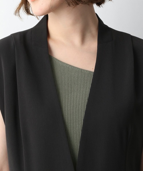 A part by（アパートバイ）の「Po/Vノーカラーベスト　938548（ベスト・レディース・ブラック/アイボリー/グレー系その他5・FREE）」の19枚目の写真