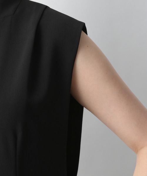 A part by（アパートバイ）の「Po/Vノーカラーベスト　938548（ベスト・レディース・ブラック/アイボリー/グレー系その他5・FREE）」の9枚目の写真