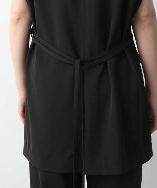 A part by（アパートバイ）の「Po/Vノーカラーベスト　938548（ベスト・レディース・ブラック/アイボリー/グレー系その他5・FREE）」の14枚目の写真