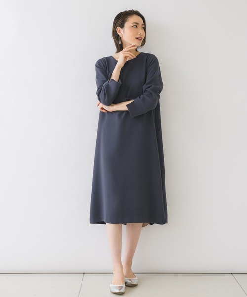 KATHARINE ROSS(キャサリンロス)の「【KATHARINE ROSS】●結婚式 ジョーゼットバックプリーツドレス(ドレス・レディース・アイボリー/ネイビー・MEDIUM)」の6枚目の写真