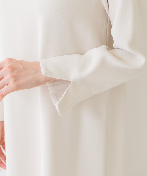 KATHARINE ROSS(キャサリンロス)の「【KATHARINE ROSS】●結婚式 ジョーゼットバックプリーツドレス(ドレス・レディース・アイボリー/ネイビー・MEDIUM)」の20枚目の写真