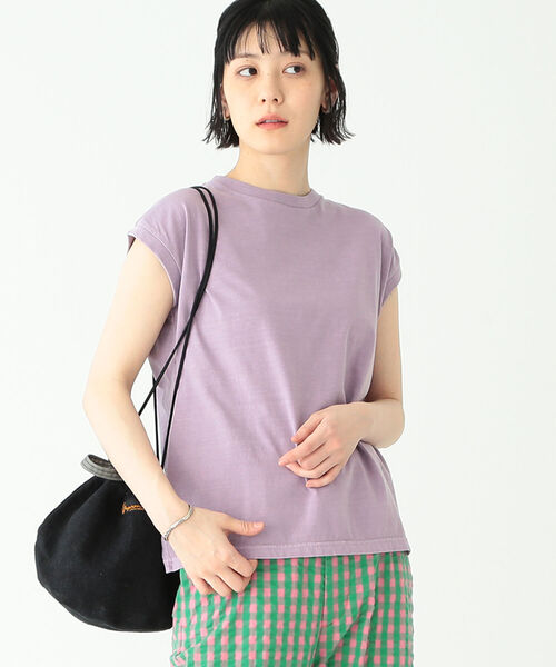 BEAMS BOY(ビームスボーイ)の「SCREEN STARS × BEAMS BOY / 別注 ピグメント ノースリーブ Tシャツ(Tシャツ/カットソー・レディース・ブラック/オフホワイト/ピンク/ラベンダー・ONE SIZE)」の3枚目の写真