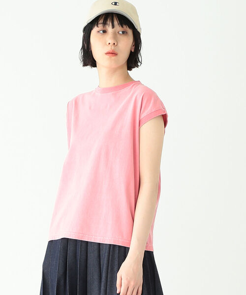 BEAMS BOY(ビームスボーイ)の「SCREEN STARS × BEAMS BOY / 別注 ピグメント ノースリーブ Tシャツ(Tシャツ/カットソー・レディース・ブラック/オフホワイト/ピンク/ラベンダー・ONE SIZE)」の15枚目の写真