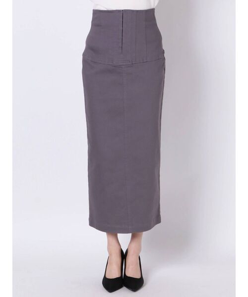 LAGUNAMOON(ラグナムーン)の「ウエストステッチデザインタイトスカート(スカート・レディース・グレー/ブラウン/ベージュ・SMALL/MEDIUM)」の8枚目の写真