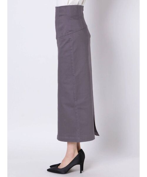 LAGUNAMOON(ラグナムーン)の「ウエストステッチデザインタイトスカート(スカート・レディース・グレー/ブラウン/ベージュ・SMALL/MEDIUM)」の6枚目の写真