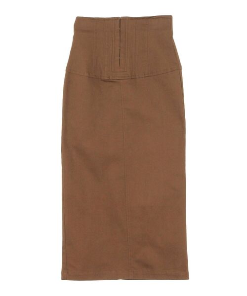 LAGUNAMOON(ラグナムーン)の「ウエストステッチデザインタイトスカート(スカート・レディース・グレー/ブラウン/ベージュ・SMALL/MEDIUM)」の7枚目の写真