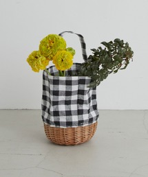 Libra Cue | ギンガムチェックかごバック(かごバッグ)