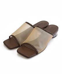 sango | シアーロークリアヒールサンダル(サンダル)