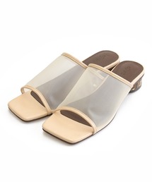 sango | シアーロークリアヒールサンダル(サンダル)