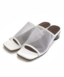 sango | シアーロークリアヒールサンダル(サンダル)