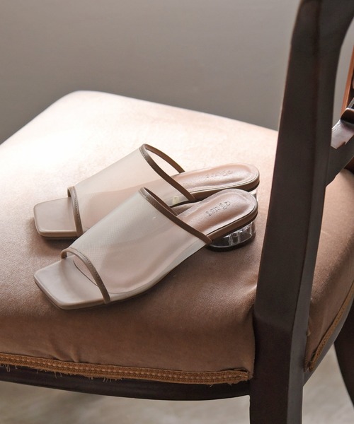 sango(sango)の「シアーロークリアヒールサンダル(サンダル・レディース・ホワイト/ブラック/ダークブラウン/ベージュ/グレイッシュベージュ/ベージュ系その他/ベージュ系その他2/ブラック系その他/ブラウン系その他/ホワイト系その他・SS/S/M/L/LL/3L)」の10枚目の写真