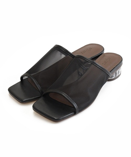 sango(sango)の「シアーロークリアヒールサンダル(サンダル・レディース・ホワイト/ブラック/ダークブラウン/ベージュ/グレイッシュベージュ/ベージュ系その他/ベージュ系その他2/ブラック系その他/ブラウン系その他/ホワイト系その他・SS/S/M/L/LL/3L)」の4枚目の写真