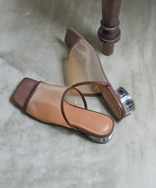 sango(sango)の「シアーロークリアヒールサンダル(サンダル・レディース・ホワイト/ブラック/ダークブラウン/ベージュ/グレイッシュベージュ/ベージュ系その他/ベージュ系その他2/ブラック系その他/ブラウン系その他/ホワイト系その他・SS/S/M/L/LL/3L)」の21枚目の写真