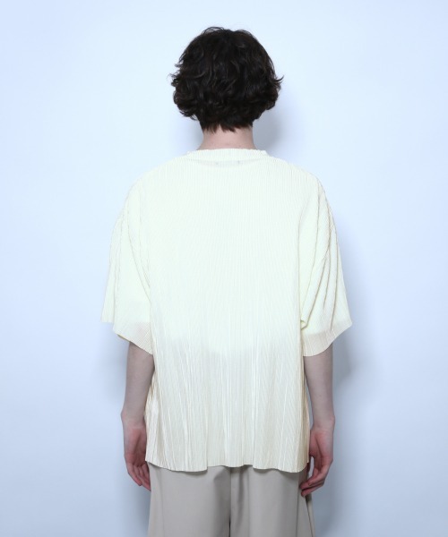 HARE（ハレ）の「プリーツプルオーバー(HARE)（Tシャツ/カットソー・メンズ・ブラック/グリーン/オフホワイト・FREE）」の17枚目の写真