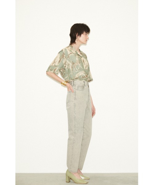 THROW by SLY（スローバイスライ）の「THROW BLEACH JW BOYS/PT-E ジャスト ウエスト ボーイズ デニム（デニムパンツ・レディース・オレンジ/ライトグレー・23inch/26inch/27inch/24inch/25inch）」の5枚目の写真