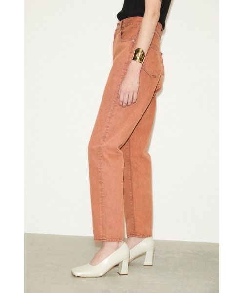 THROW by SLY（スローバイスライ）の「THROW BLEACH JW BOYS/PT-E ジャスト ウエスト ボーイズ デニム（デニムパンツ・レディース・オレンジ/ライトグレー・23inch/26inch/27inch/24inch/25inch）」の14枚目の写真